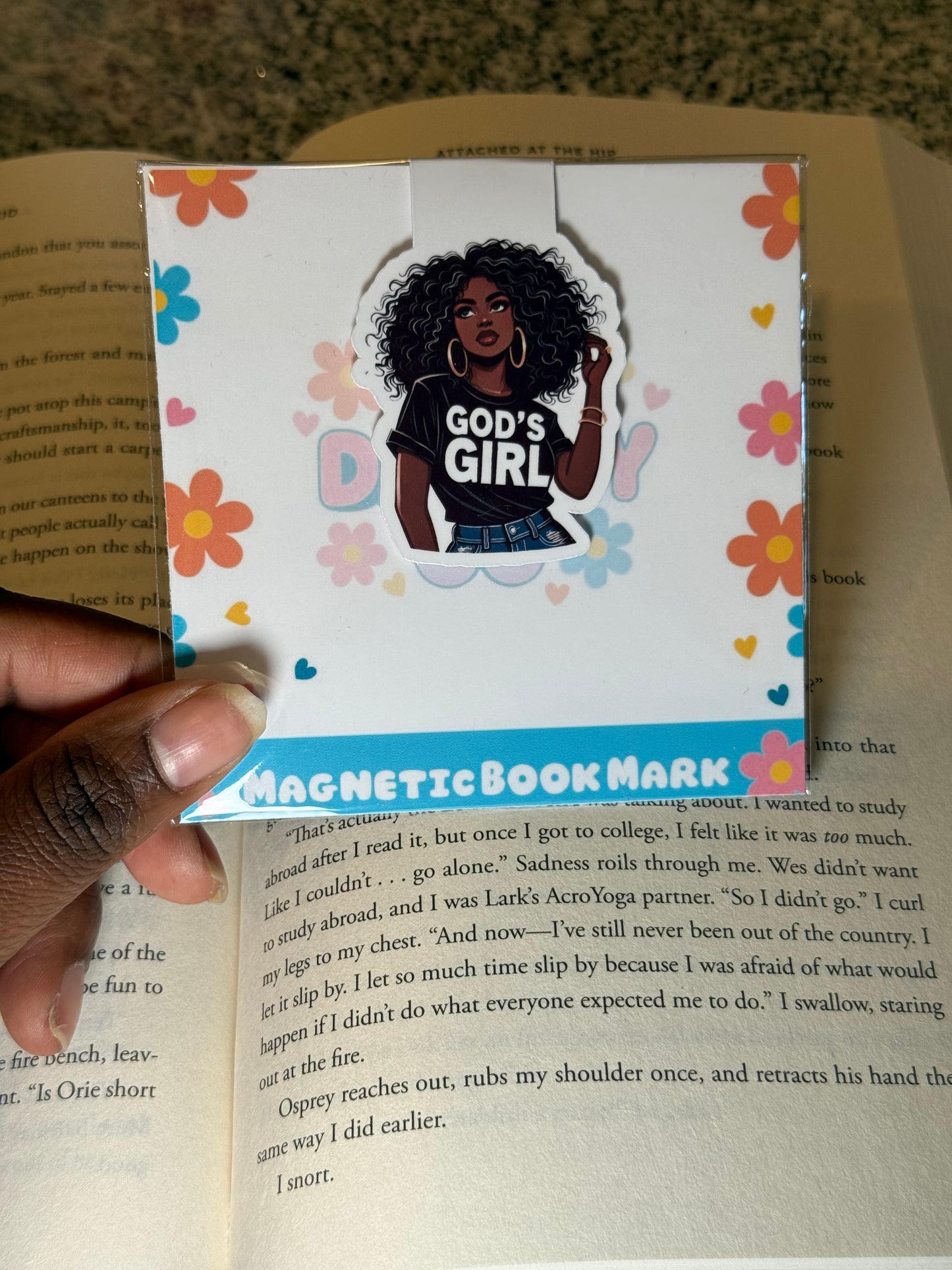 Gods Girl Magnetic Bookmark