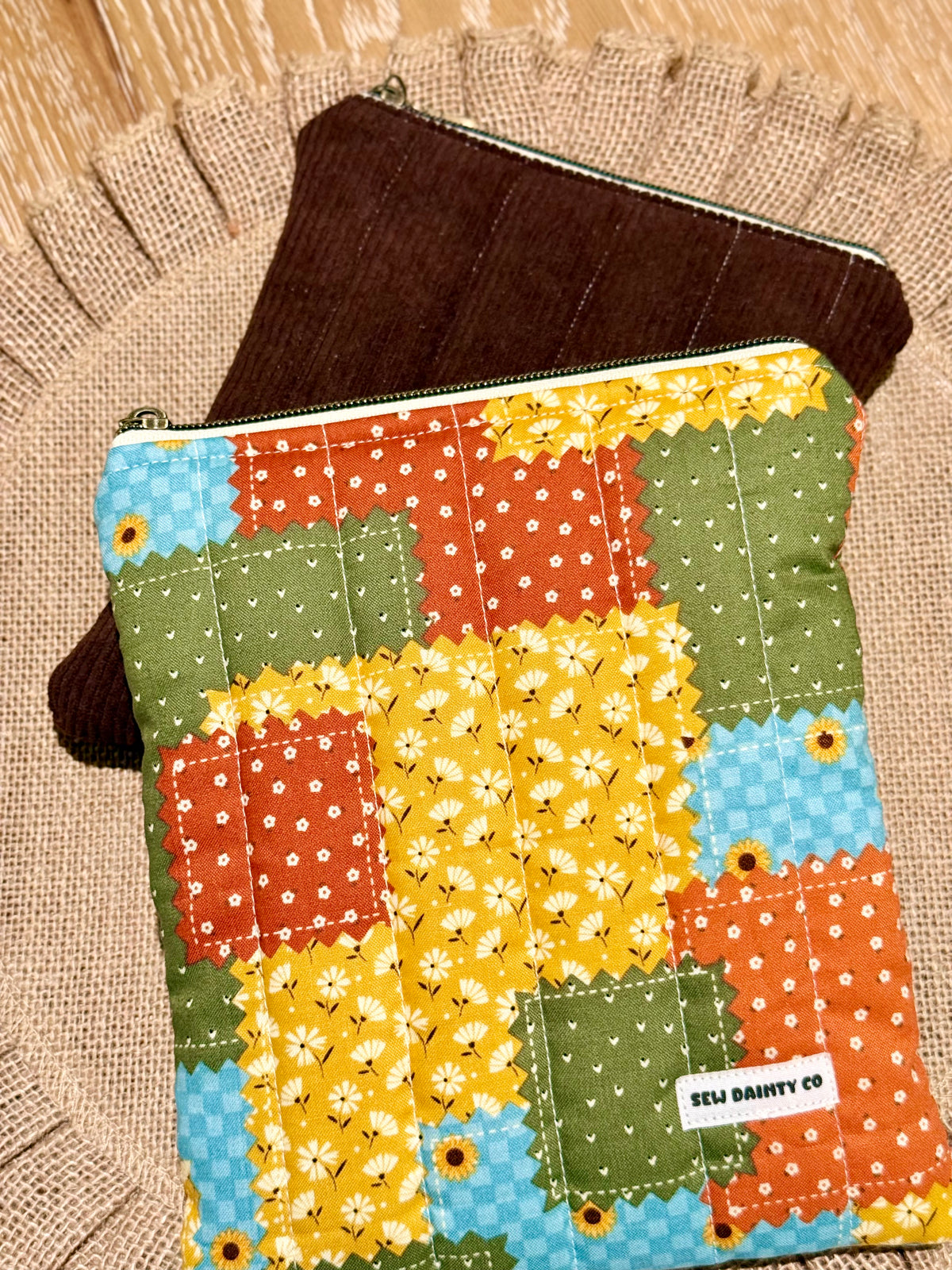Orange Patchwork - e reader sleeve