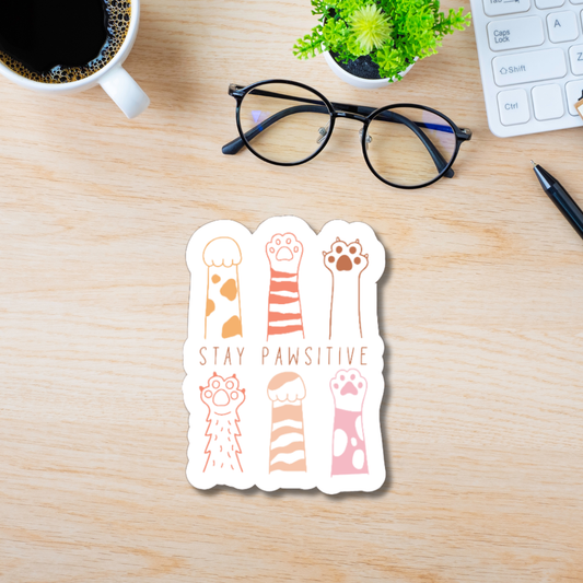 Stay Pawsitive Sticker