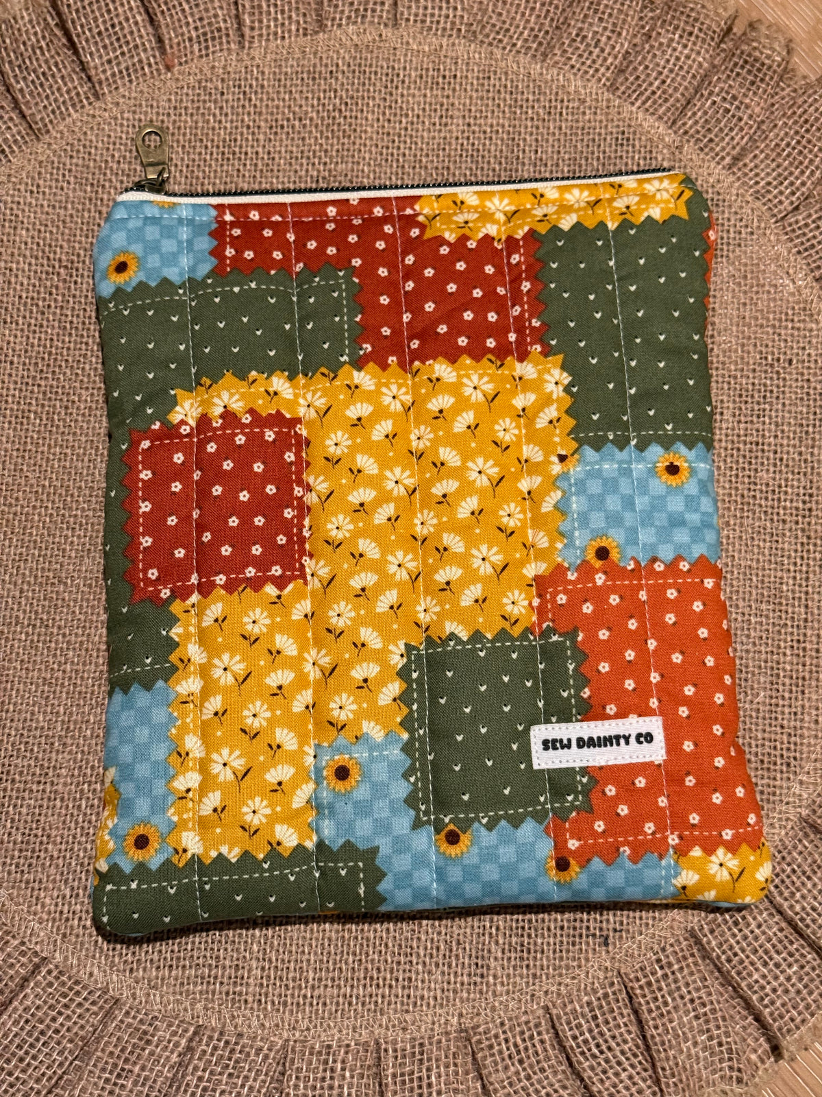 Orange Patchwork - e reader sleeve