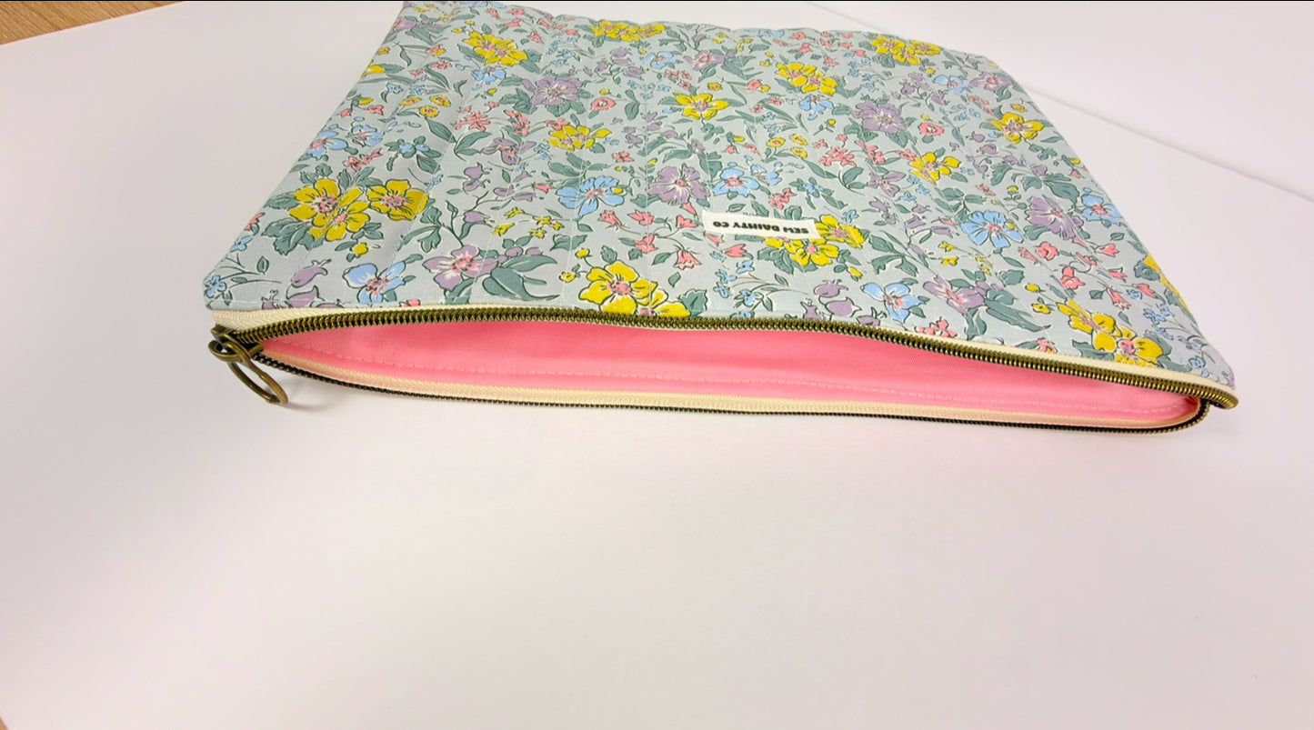 Limited Edition Joyful Meadow | Quilted Laptop Sleeve