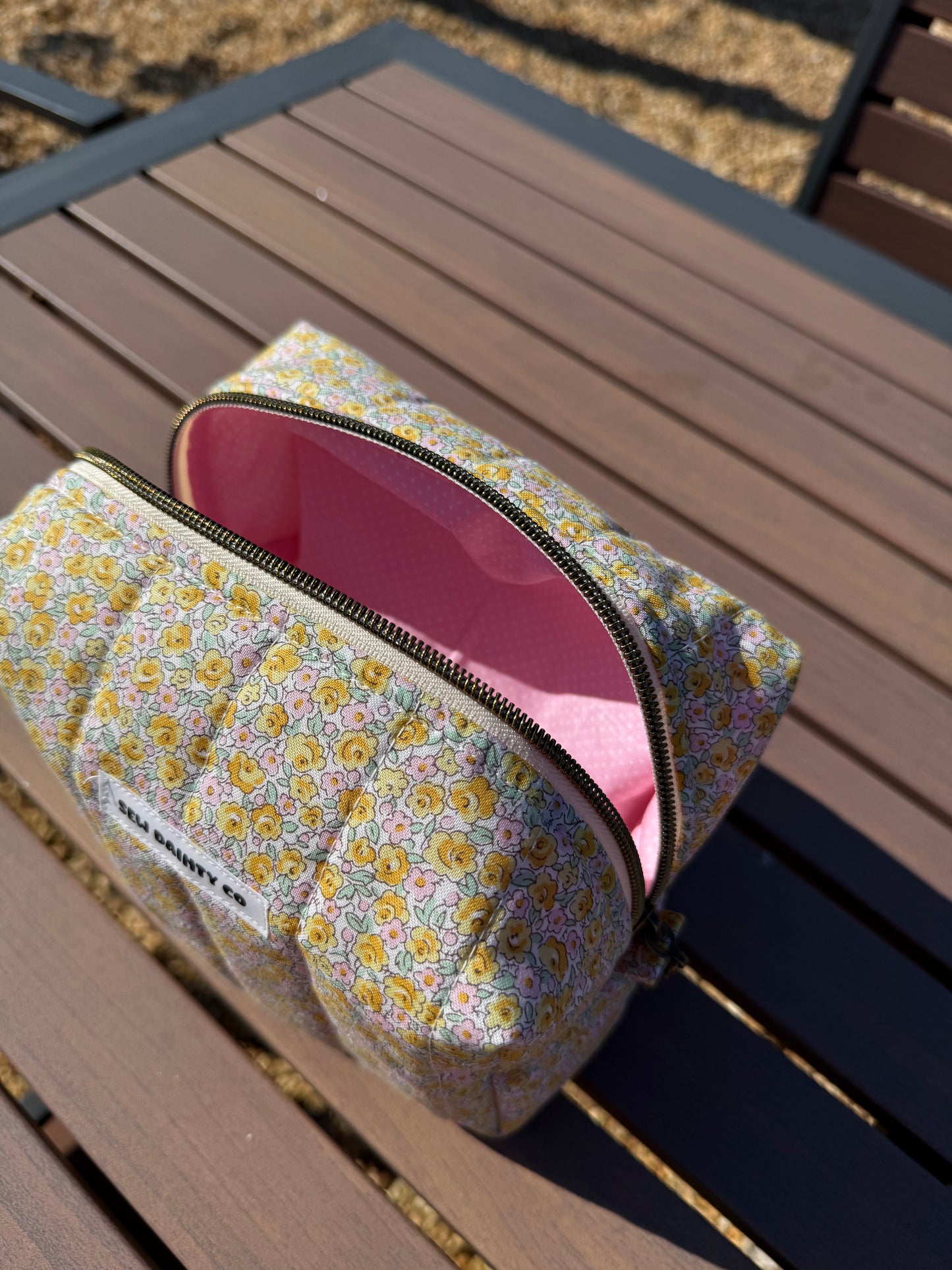Golden Babe Floral Carry All