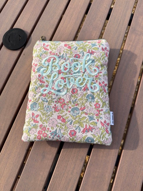 Book Lover Embroidered Sleeve - Whimsy Floral
