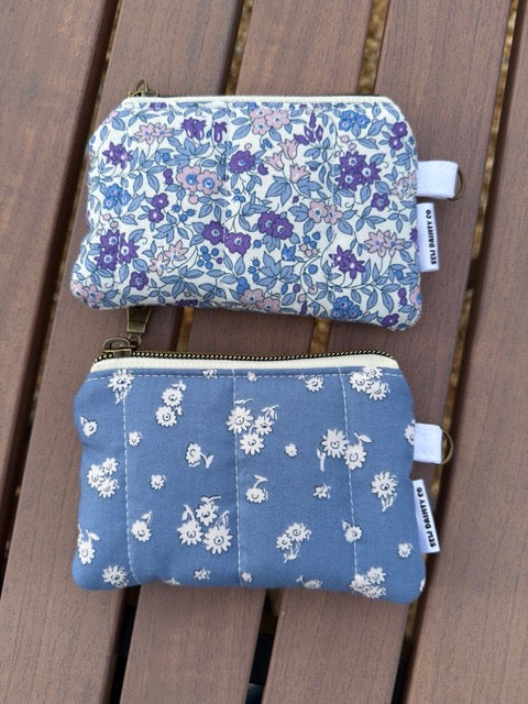 Blue Floral Wallet
